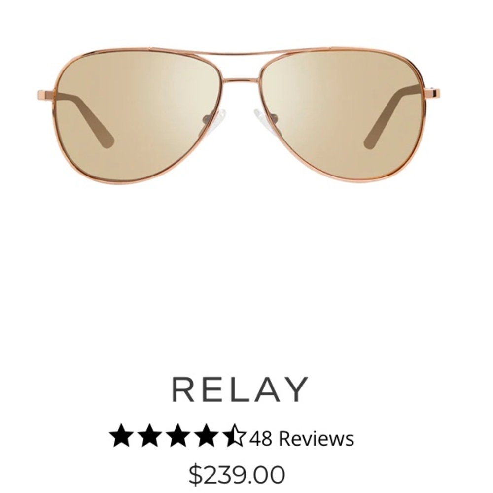 Revo Relay Women’s Aviators Rose Gold / Champagne